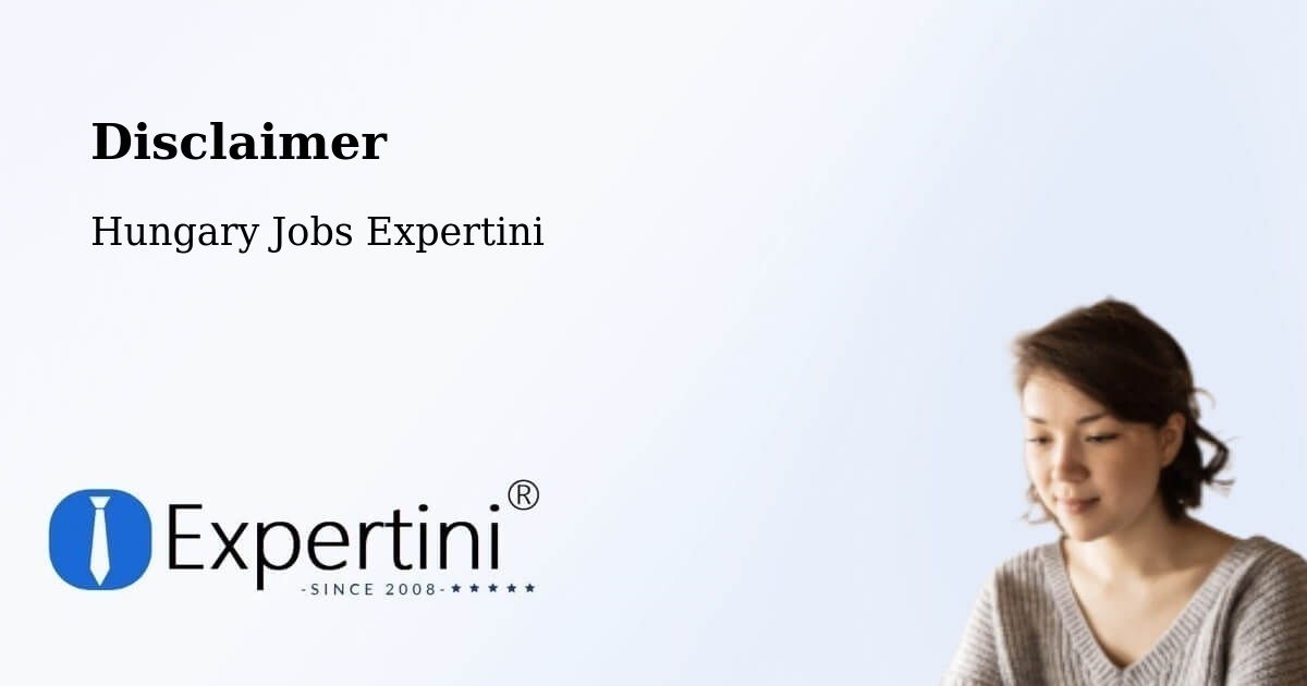 Disclaimer – Hidas - Hungary Jobs Expertini