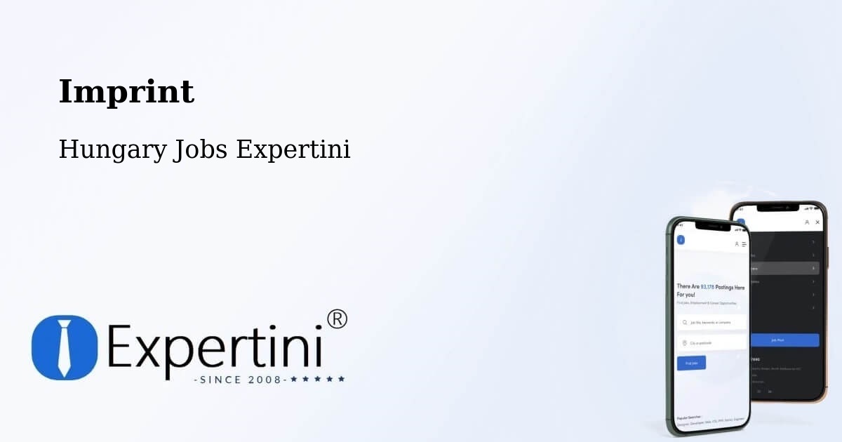 Imprint – Hidas - Hungary Jobs Expertini